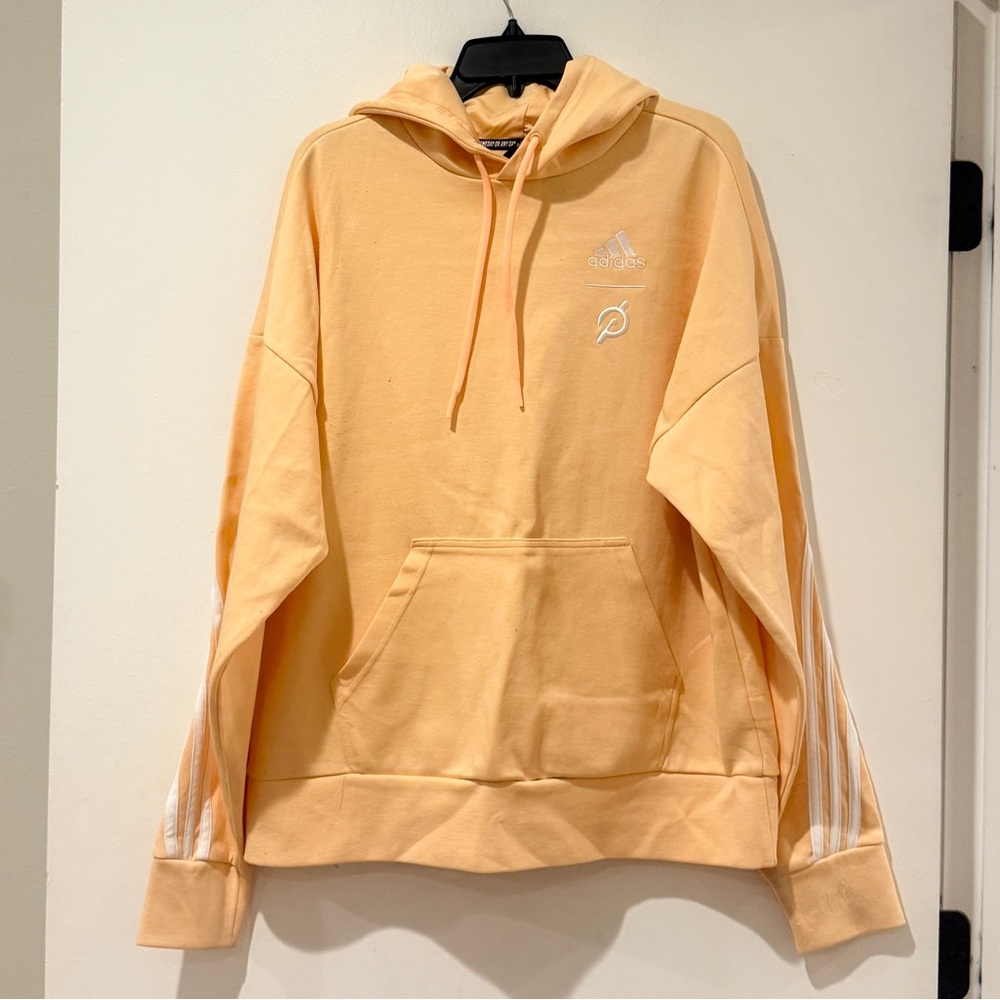 Adidas + Peloton Men's Peach Hoodie Sweater